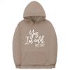 Autumn Winter YES I'MCOLD Letter Logo Print Saint Hoodie Hooded Men Women Couple Casual Gray Black Oversized Pullovers