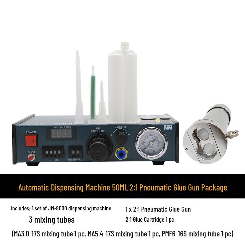Fully Automatic Pneumatic Epoxy Resin Dispenser with Double-Component Glue Gun