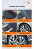 Large Three-Window Car Snow Cover - Anti-Freeze Windshield Frost Protection for Winter