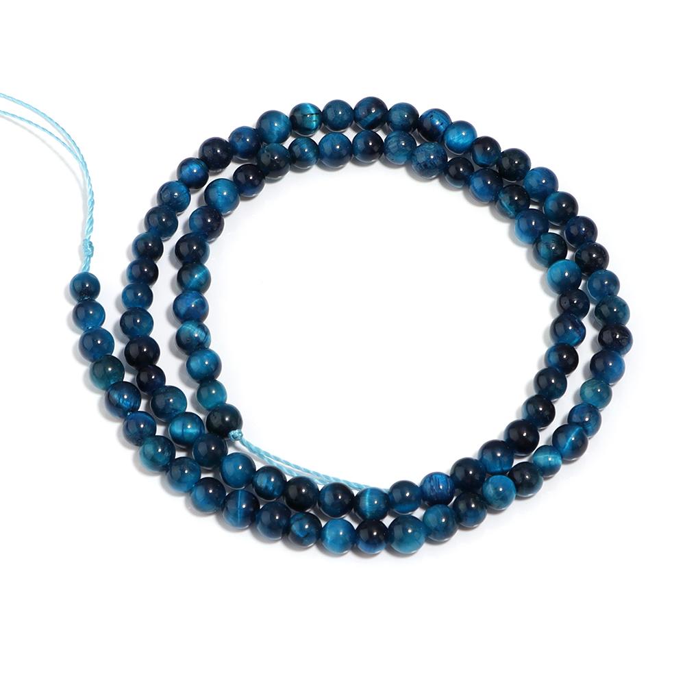 

Natural Blue Tiger Eye Stone Beads 4 6 8 10 12mm Round Loose Spacer Beads For Jewelry Making DIY Bracelets Necklace Accessories