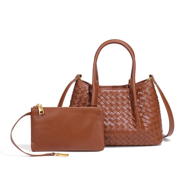 Handwoven Crossbody Bag With Detachable Mini