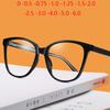 Spring Leg Blue Light Blocking Oval Myopia Eyeglasses With Degree Fashion  Women Minus Sight Glasses 0 -0.5 -0.75 To -6.0