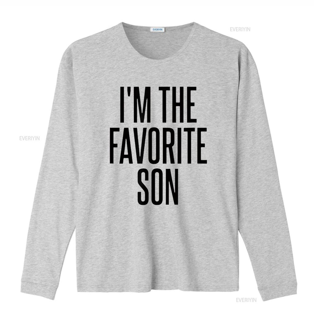 I m The Favorite Son T Shirt vintage Washed fashion Top For Everyday Wear Versatile Soft Comfortable graphic streetwear Casual