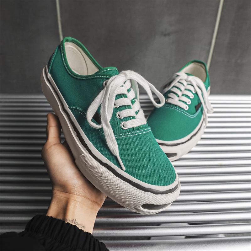 New classic open smile low-top canvas shoes sports and leisure men's shoes niche 3D transfer board shoes men's X306