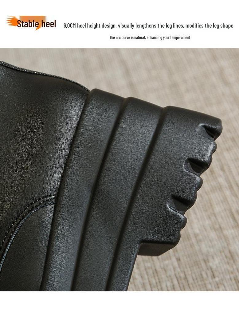 Anime Cosplay Dames Mid-Calf Martin Laarzen - 15cm Hoogte-Verhogend, Dikke Zool, Korte Stijl, Grote Maten Beschikbaar.