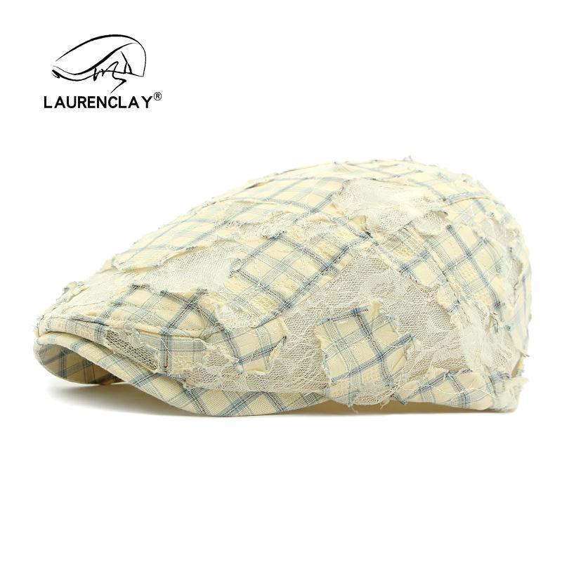 

Летняя новая шляпа женская дышащая кружевная сетчатая беретка британская ретро кепка леопардовый принт кепка вперед тренд adjustable