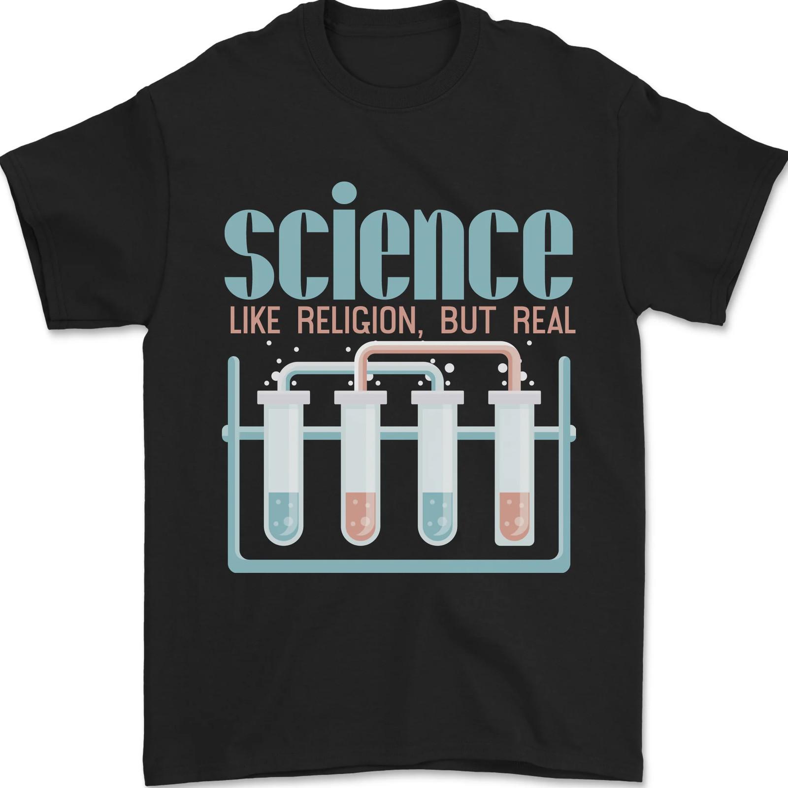 Science Like Religion Atheist Atheism Evolution Mens T-Shirt 100% Cotton XL