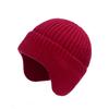 Knitted Hat, Men's Hat, Ear Protection Hat, Thickened Velvet, Outdoor, Warm Hat, Windproof Hat, Cold Proof Hat, Knitted Hat