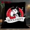 Retro Rock Poster 2D Flat Pattern Flannel Blanket High Quality All Seasons Warmth and Comfort Perfect for Christmas Gifts.SMT0917544