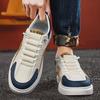 Men Non Slip Mesh Skate Shoes, Breathable Upper Casual Athletic Board Sneakers