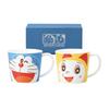 Kanesho Pottery Doraemon Dorami Pair New Set of Made In 070750 "Doraemon" & Mugs, Face, Medium, Approx. 280ml, 2, Japan,