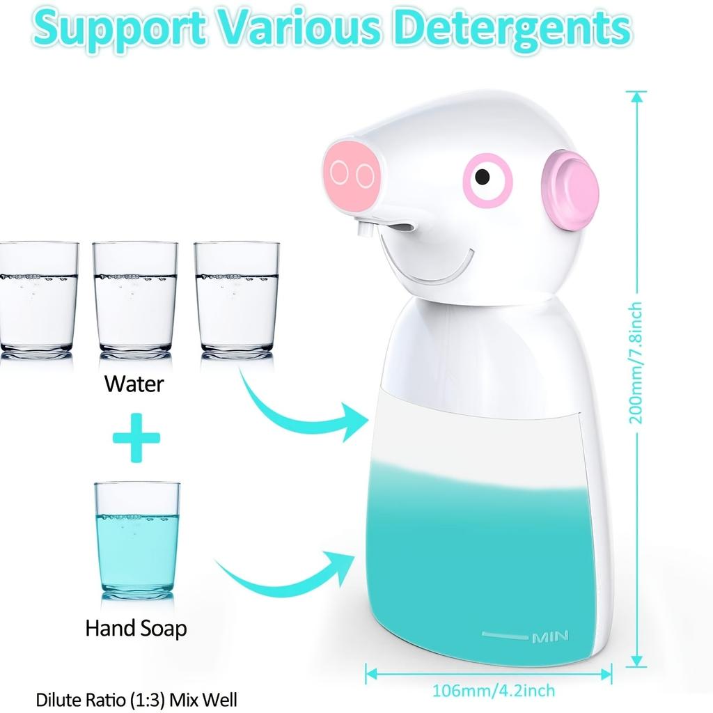 Automatic Soap Dispenser Touchless Sensor Foam High Capacity Smart Liquid Soap Dispenser with Adjustable Switch Cleaning Foam Machine