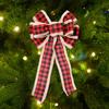 Large Christmas Bow Red Black Buffalo Plaid Christmas Wreath Bows Christmas Tree