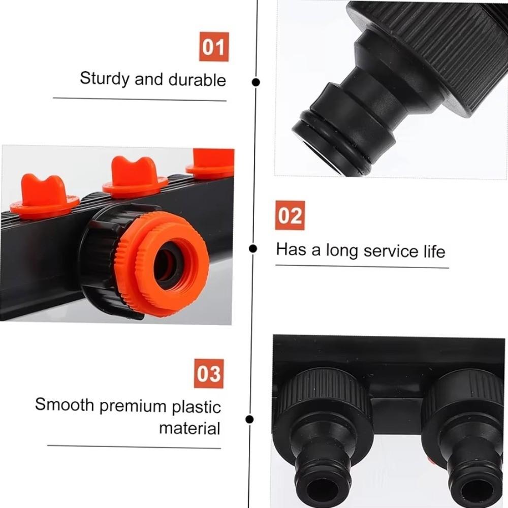 4-Way Independent Garden Hose Splitter With Valve Water Switch Hose Connector Splitter 4-Way Faucet Diverter