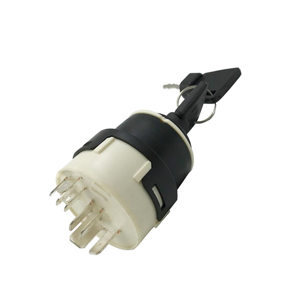 Spínač zapalování a 2 klíče pro rypadlo JCB 701/80184 701/45500 701/Y1372 701/45501