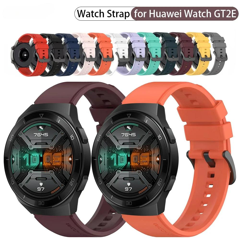 Silicone Watch Strap For Huawei Watch GT2E Smartwatch Sport Band Bracelet for Huawei Watch GT2 E Wristband Correa Accessories