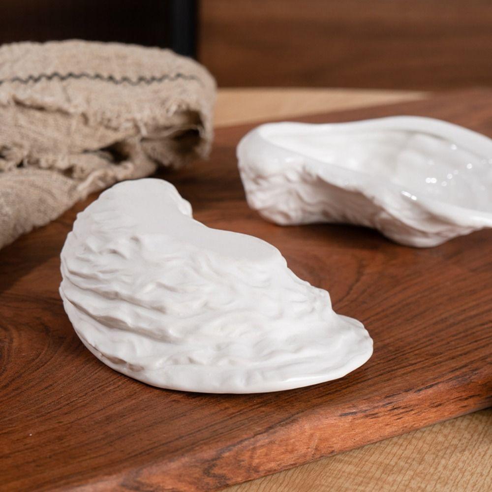 Kitchen Organizer Ceramic Oyster Plate Irregular Exquisite Sushi Sashimi Plate Creative Multi-Function Dessert Tray Salad