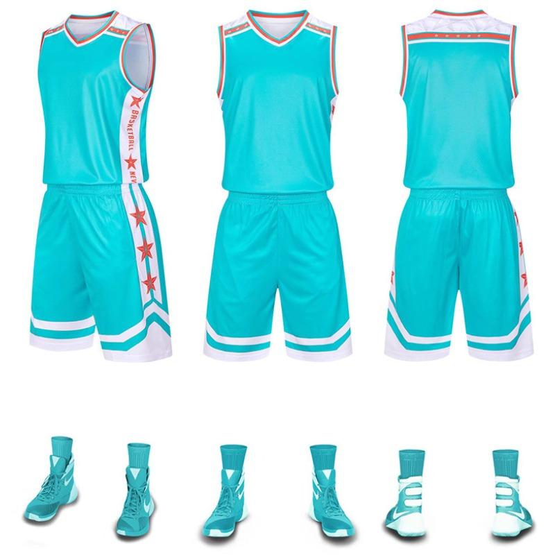 New Basketball Jersey Set Children'S Adult Jerseys Male And Female College Students Game Training Jersey Vest Summer