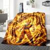 Goku Anime Print Flannel Blanket High Quality Warm Comfortable Cover for All Seasons Perfect for Gifts Home Decor