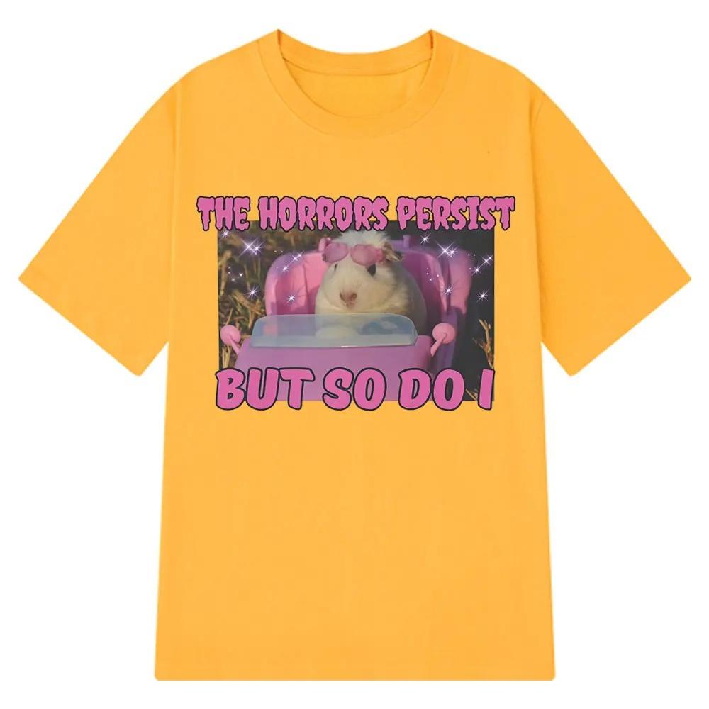The Horror Stories Are Still Ongoing But I Still Unisexaged To Create A Fun and Cute Guinea Pig Emojipatterned TshirtWomen YK