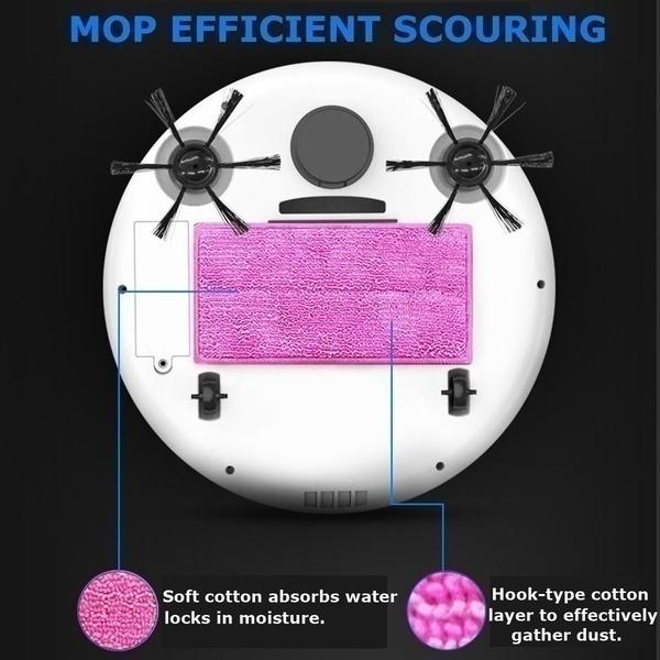 Τελευταία Τεχνολογία 3-σε-1 Αυτόματο Ρομπότ Σκούπισμα 1800PA Ισχυρή Αναρρόφηση Έξυπνη Σκούπα Δαπέδου Επαναφορτιζόμενο Έξυπνο Ρομπότ Σκούπισμα Ξηρό Υγρό Σκούπισμα