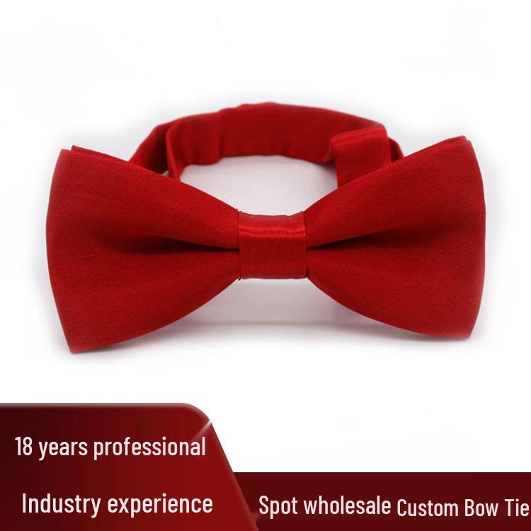 

Kids Korean Style Solid Color Bow Tie for Student Performances