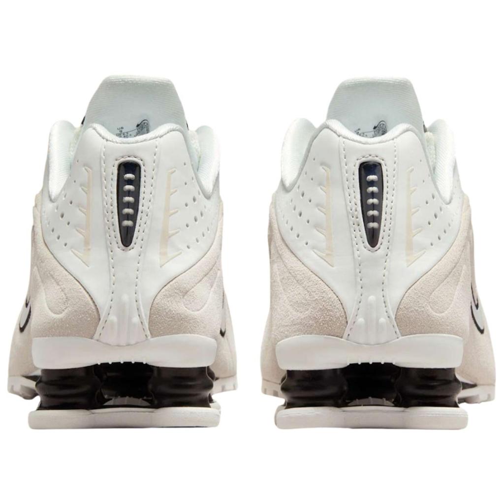 New Nike Shox R4 Shock Absorbers Slip Resistant Low top Running Shoes Women's White HQ7739-100
