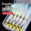 Luminous Ice Silk Shrimp Lure with Iridescent Silver Sequins for Night and Fly Fishing.