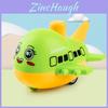Baby Inertia Aircraft Toy With Pressbutton Movement For Visual And Touch Skills