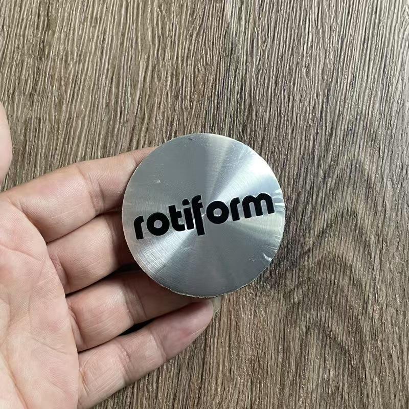 AAZD1 4pcs 45/56/60/65mm Modified wheel hubcap logo Emblem Badge sticker for sport rotiform carlsson lorinser hub cap sticker