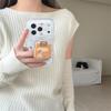 Korean Style Bread Shake Magnetic Stand iPhone 17/16 Pro Max/15/14 Case for Women