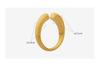 Minimalist Personalized Geometric Titanium Steel Ring, Non-Fading, Fashionable, 18K Gold-Plated, Versatile for Mix-and-Match.