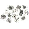 Alloy Pendant Moon Butterfly Five-pointed Star Charms for Bracelets Pendants Necklaces DIY Making Retro Charms Jewelry Accessories