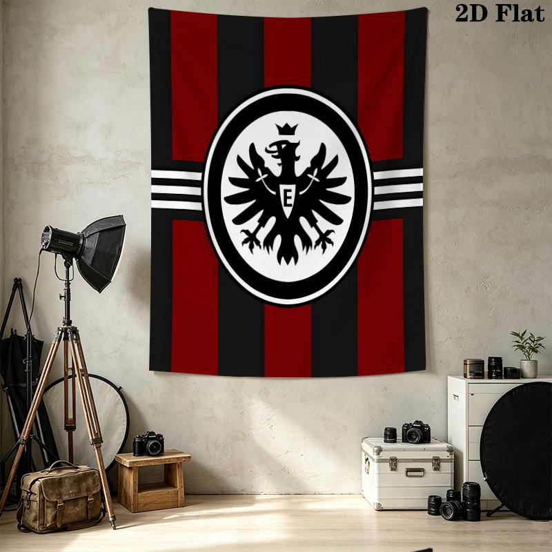 Frankfurt Fußball Wandteppich Ästhetischer Wandbehang Bedruckter Stoffdecke Dekorative Wandteppiche Für Schlafzimmer Wohnzimmer Heimdekoration