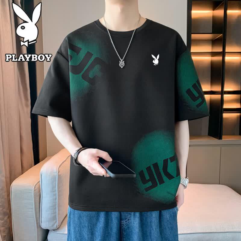 PLAYBOY Men's Plus Size Short Sleeve T-Shirt