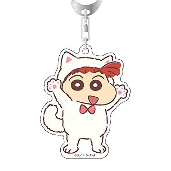 

Crayon acrylic key chain Kitten Oyugikai Shin-chan Nene-chan