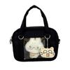 Fashion Casual Kawaii Ita Bag Mini Crossbody Bag Doll Display Transparent Pocket Lightweight Nylon Handbag for Women Girls