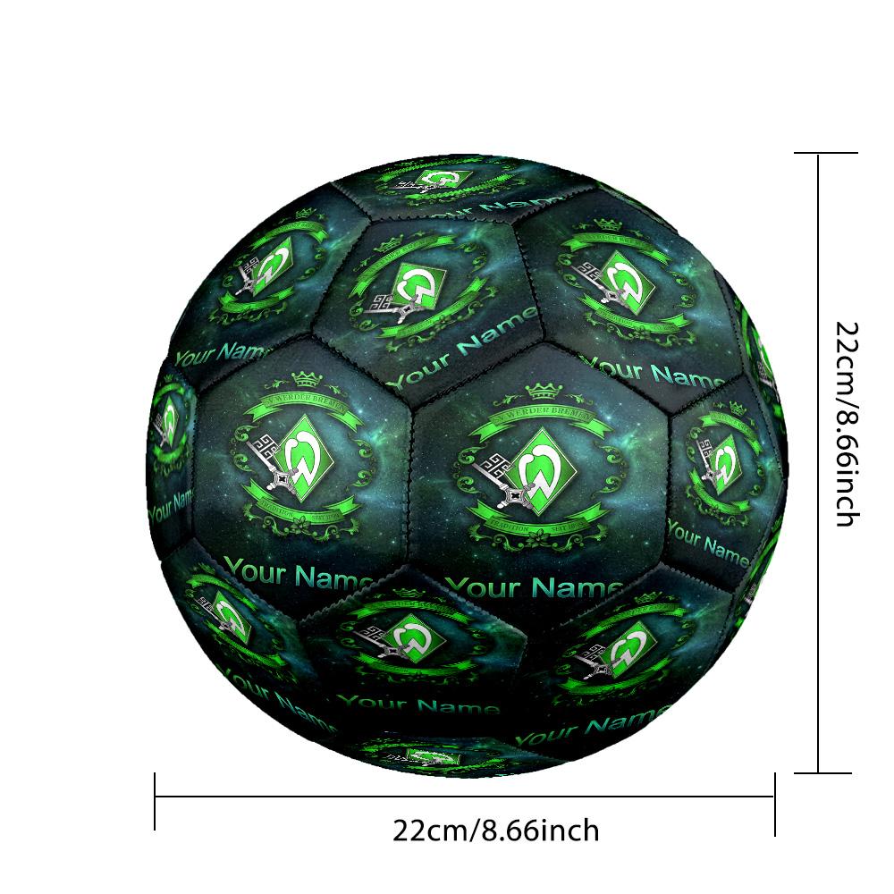 Werder Bremen FC Fashion Size 5 Football Wearproof Non‑Slip Soccer Ball For Sports Training Entertainment Use