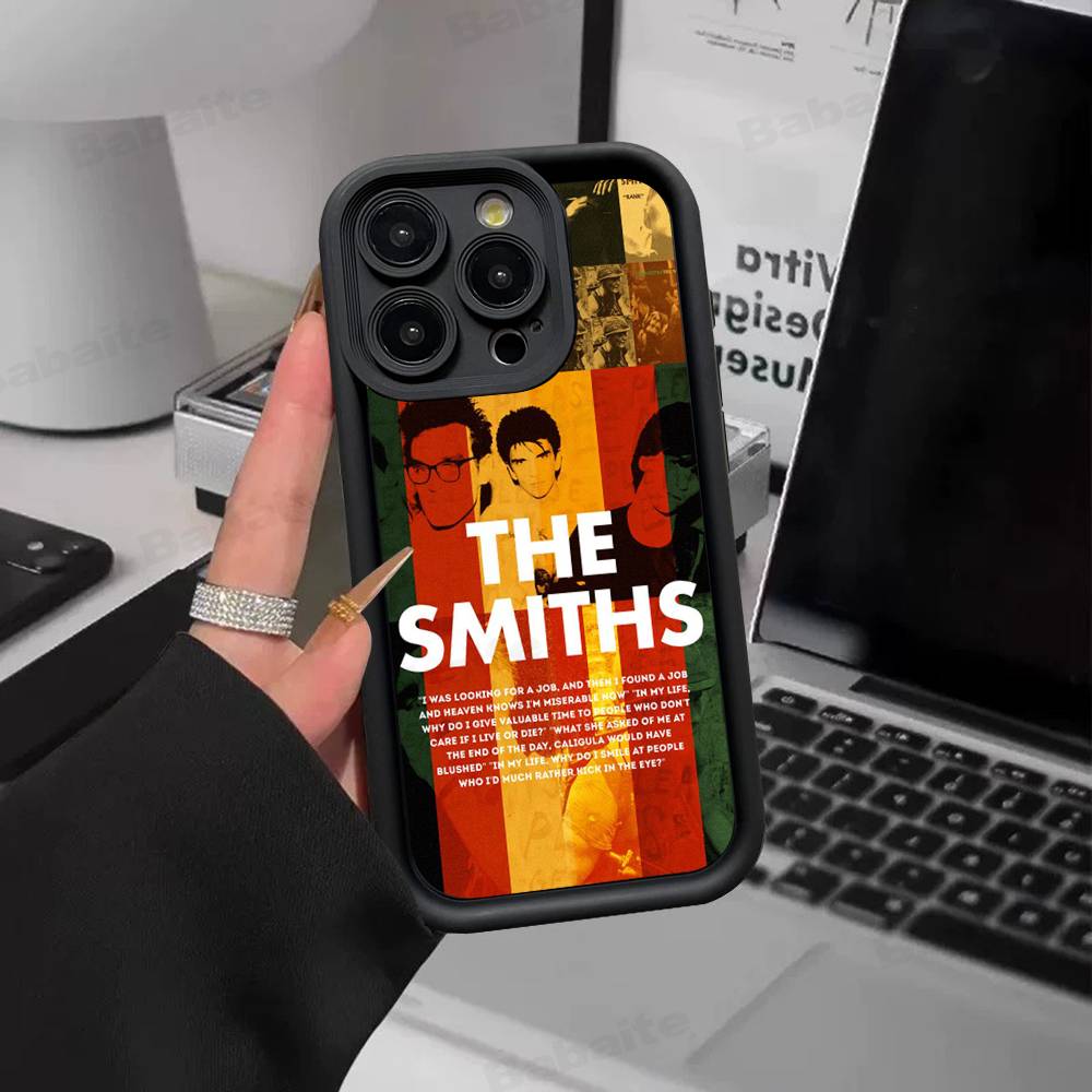 Band The S-Smiths Silicone Soft Phone Case For IPhone 17 16 14 13 12 11 15 Pro Max Plus Air Cover
