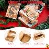 JOYFY 24 PCS Christmas Cookie Gift Baking Box with Window Auto-Popup for  Xmas Holiday Treat Boxes Containers with Tags