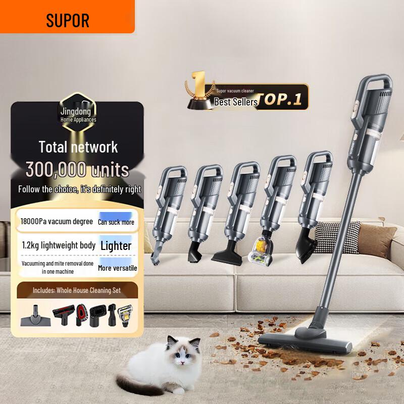 SUPOR C3S Wired Handheld Vacuum Cleaner CN plug (adapter included)