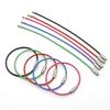 5/10/20/40PCS Stainless Steel Wire Keychains Assorted Colors Durable Screw Locking Keychain 150x1.5mm Cable Rope Key Circles ZYF