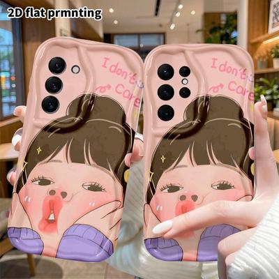 Phone Case: 2D Flat, Suitable for Samsung Galaxy A34 A35 M05 M06 S20 S22 S21 FE Plus 5G, Cartoon Girl, Perfect Christmas and Halloween Holiday Gift