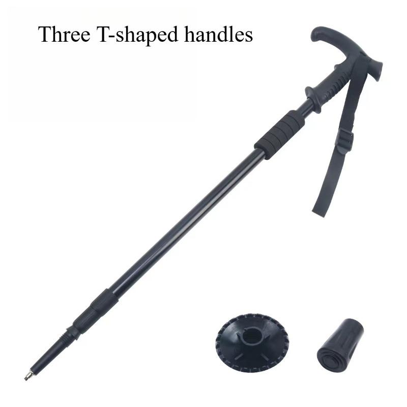 Outdoor Aluminum Alloy Telescopic Hiking Stick Professional Hiking and Walking Stick Travel Cane Equipment