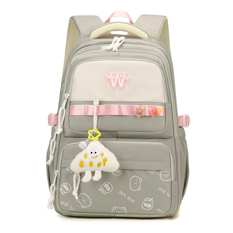 Zaino per studenti delle medie JLD Nuovo Cartone animato carino Spallaccio regolabile Ragazza adolescente Borse scolastiche Nylon Impermeabile Robusto Durevole Borsa per libri per alunni