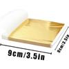 9cm Imitation Gold Silver Copper Foil Paper Sheets Shiny Gilding Craft Leaf for DIY Nail Art Cake Dessert Epoxy Resin Decoration