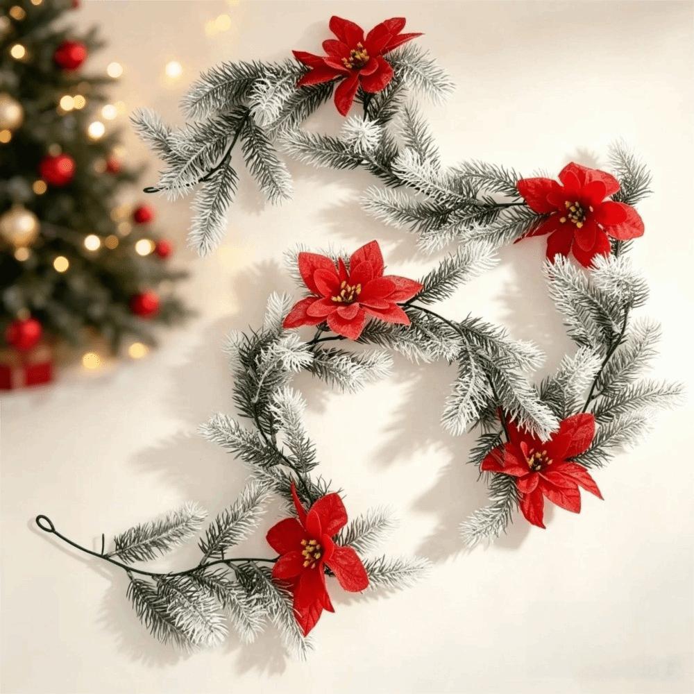 Long Vines Artificial Christmas Tree Pine Needles Berry Cone Artificial Plants High Quality Artificial Pine Leaves Wedding Decor