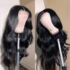 Body Wave Spitze Front Perücke Echthaar Vor gezupft Gebleichte Knoten Mit Babyhaaren Kleberfrei Natürliche Farbe