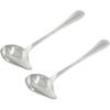 2 Pcs Stainless Steel Sauce Ladle with Pouring Spout, Long Handle Soup Ladle Gravy Ladle Sauce Drizzle Spoon Soup Spoon(Gold)