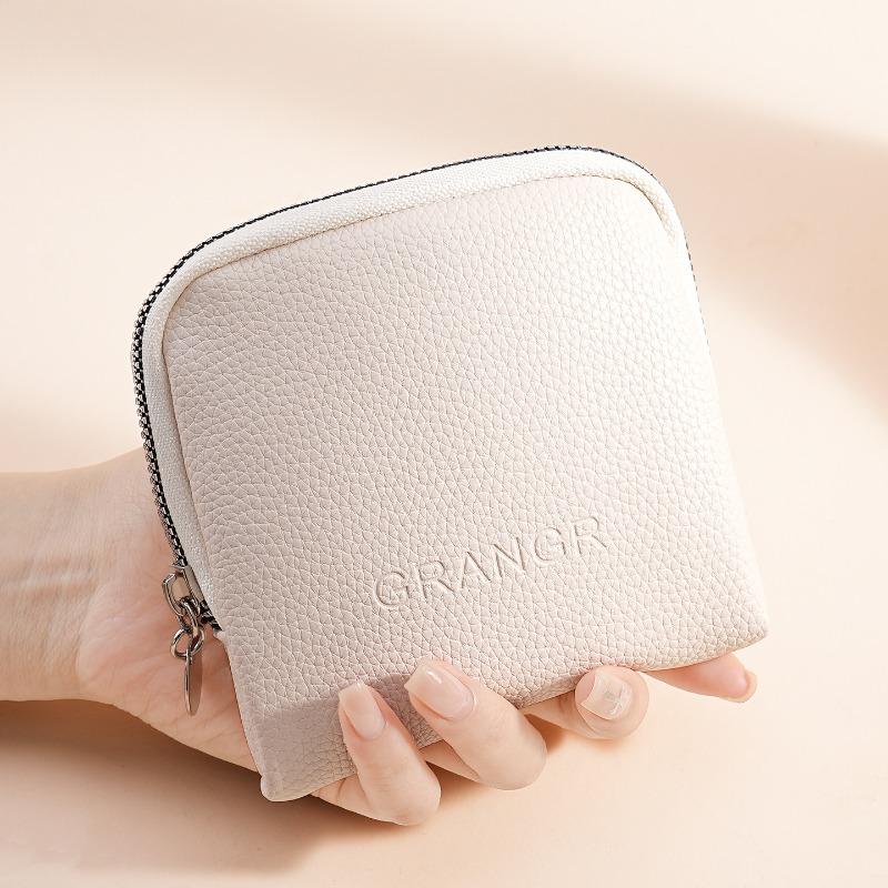 Women Portable Jewelry Storage Pouch, PU Leather Travel Jewelry Organizer Case with Zipper, Multi Pocket Ring Necklace Earring Holder